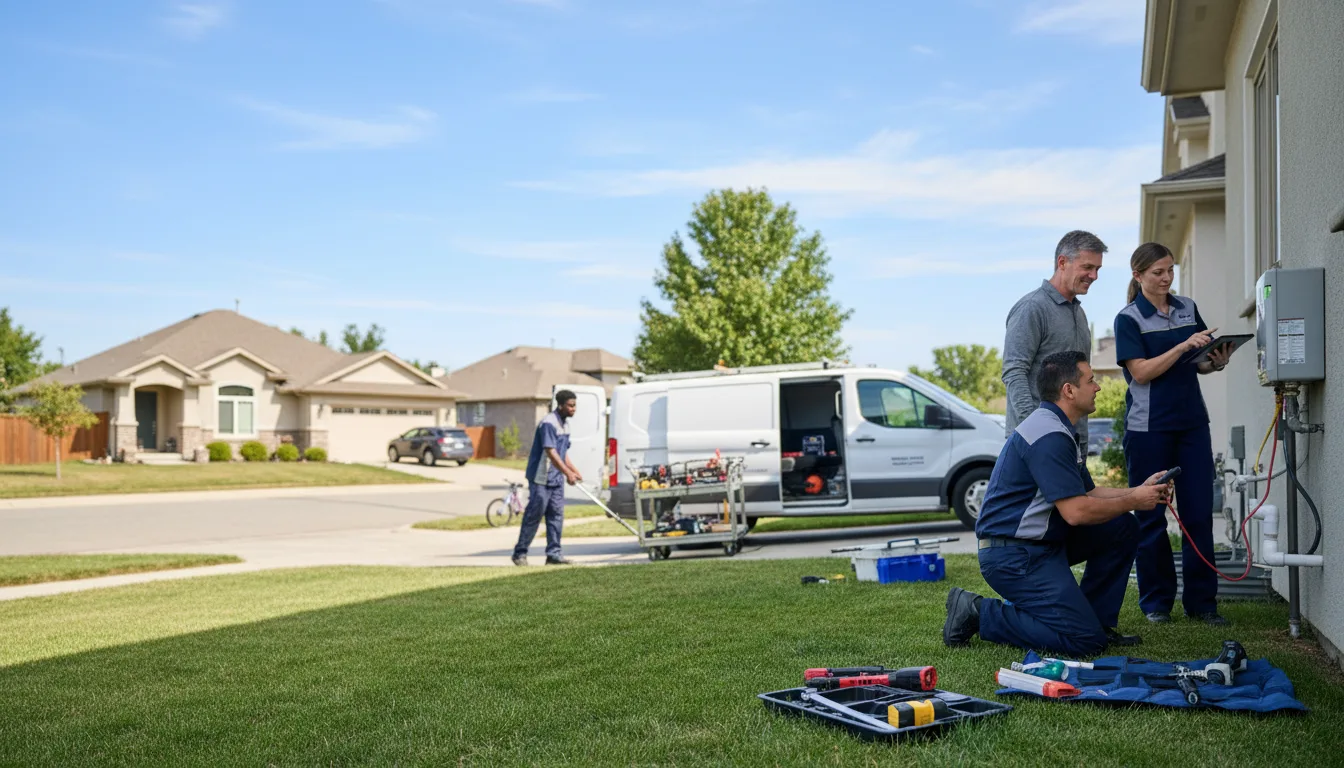 Tankless water heater service in Frisco, TX